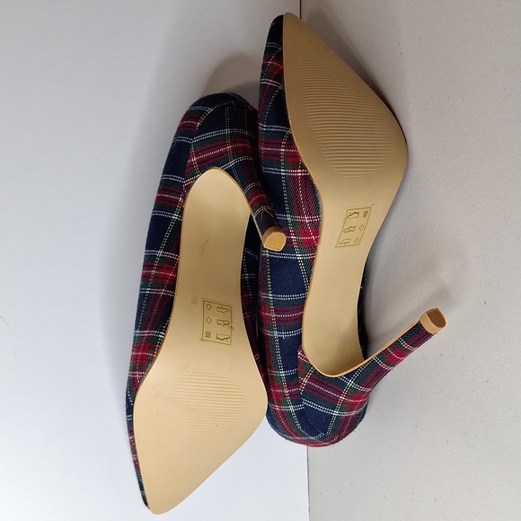 #ADM Attitude heels plaid sz 8m - Picture 7 of 10